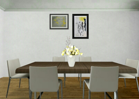 Sala d3 jantar Design Rendering