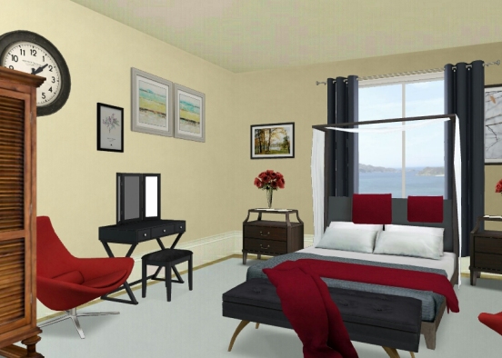 My Classic but Stylish Bedroom Design Rendering