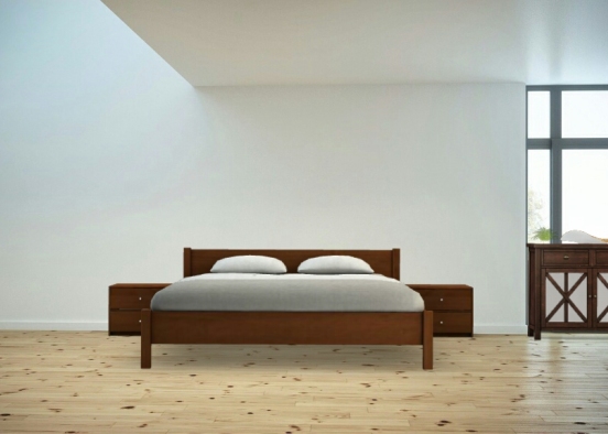 Big  bed Design Rendering