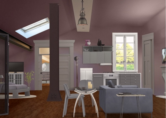 purple studio Design Rendering