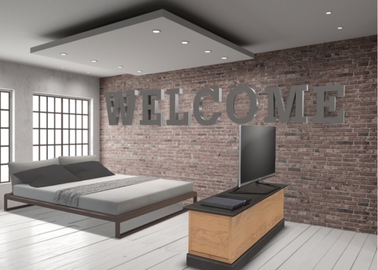 The really awesome guest room  Design Rendering