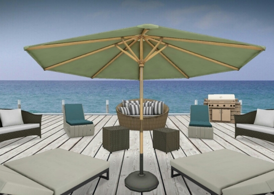 On the pier in the sun Design Rendering