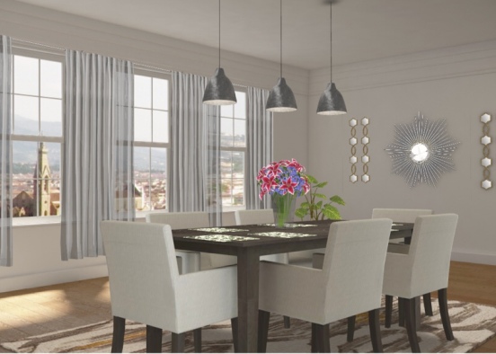 Dining casualy Design Rendering