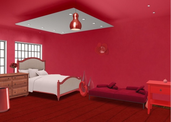 romantic red Design Rendering