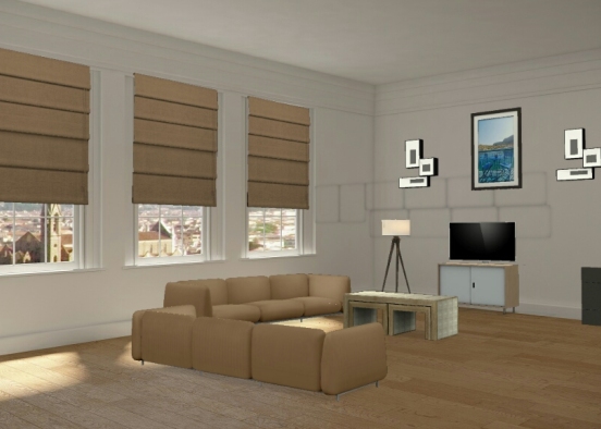 3)Livingroom Design Rendering