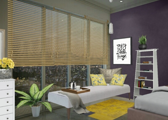 Bedroom cozy space  Design Rendering