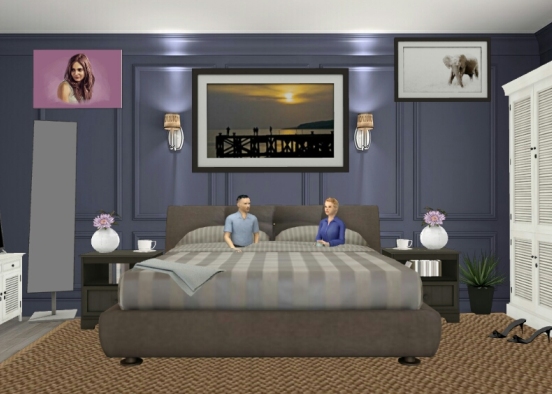 Dormitorio de matrimonio Design Rendering