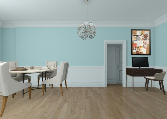 The dining room Design Rendering