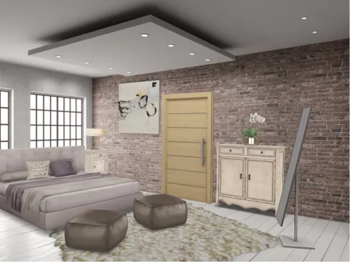 cream bedroom!!