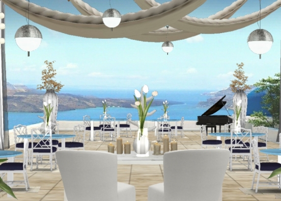 Santorini Reception  Design Rendering