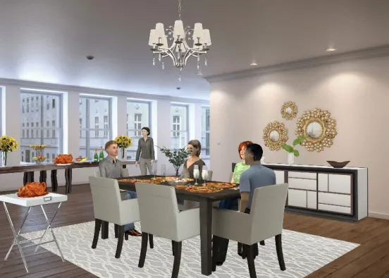 Thanks giving day at New York Design Rendering