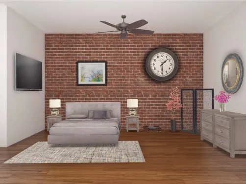 Classic studio condo bedroom 