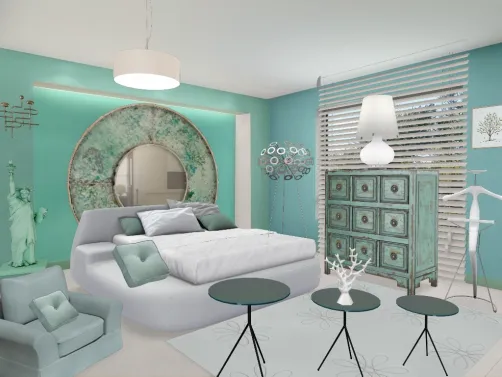 CHAMBRE MIROIR VERT 