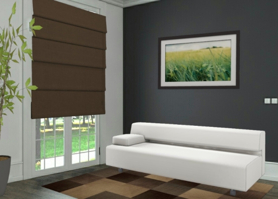 A small living room  Design Rendering