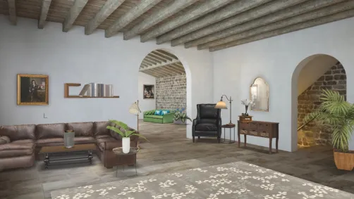 Old fashioned living room