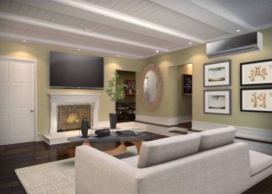 Normal living room Design Rendering