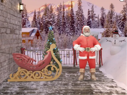 snow day and santa 