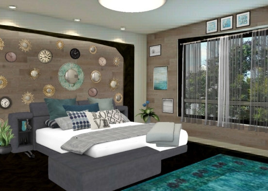 Teal And Cozy   Design Rendering