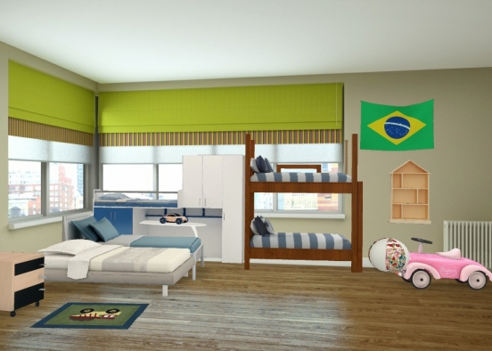 Kids room  Design Rendering
