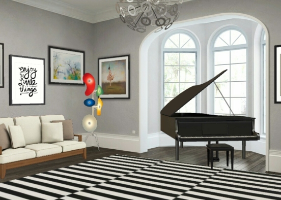 Music art room Design Rendering