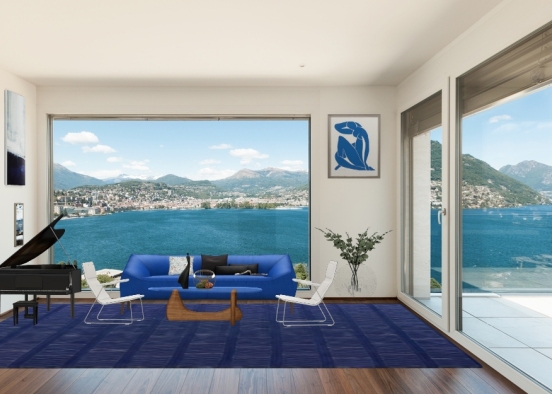 Sea view with the piano  Design Rendering