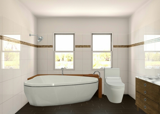 House #3 bathroom Design Rendering