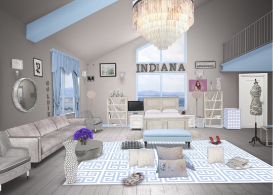 Indiana’s bedroom  Design Rendering