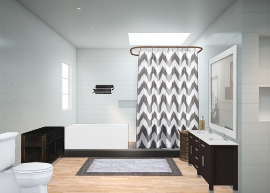 M&E bathroom Design Rendering