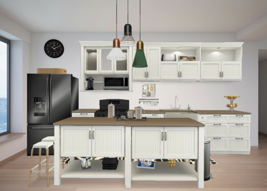 Apartment Kitchen  Design Rendering