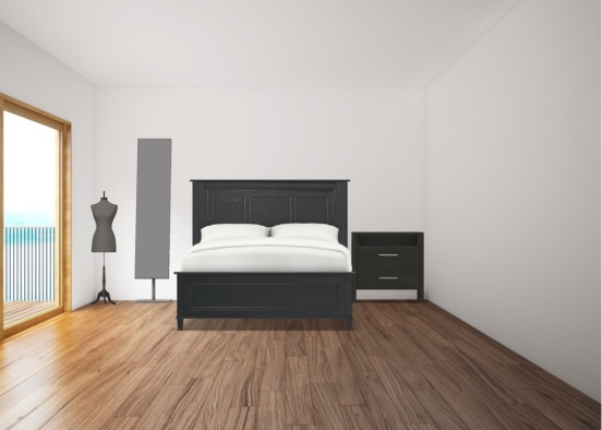 modern bed room Design Rendering