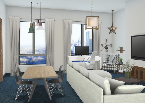 NYC apartment Design Rendering