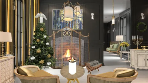 A confortable living room for Christmas