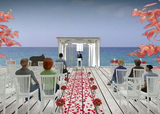 Getting married on a pier! Design Rendering