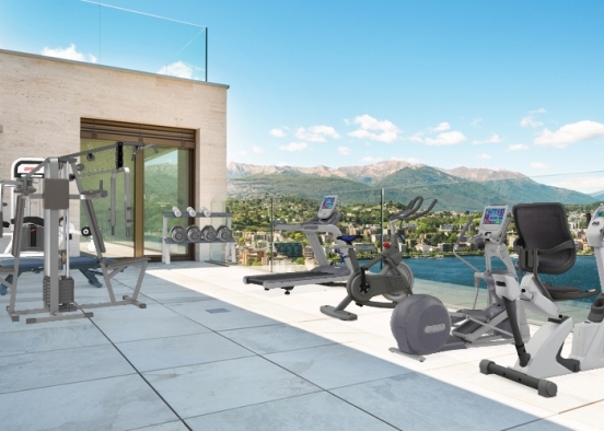 Gym outsids Design Rendering
