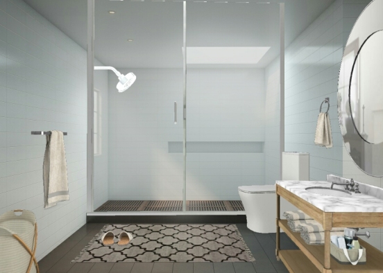 Projeto do banheiro Design Rendering