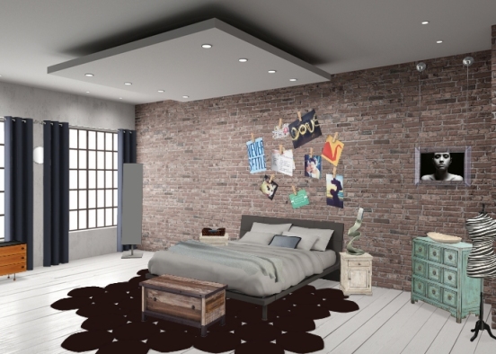 Aestethic bedroom  Design Rendering