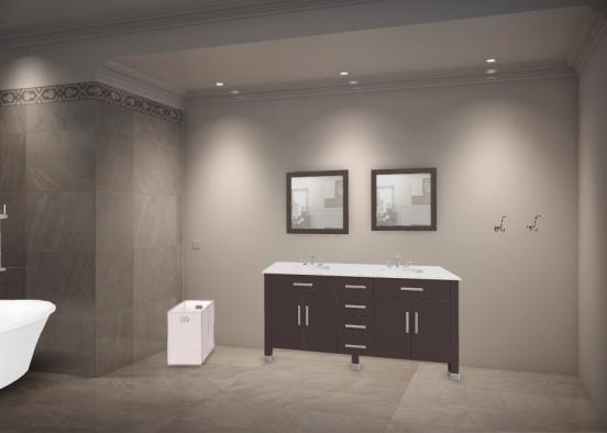 la salle de bain  Design Rendering