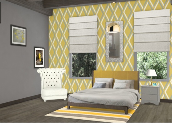 Yellow and grey  Design Rendering
