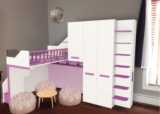Annabels bedroom Design Rendering