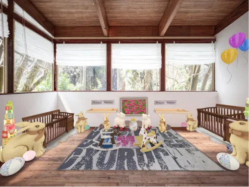 Easter twin bedroom 
