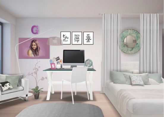 Arianas room Design Rendering