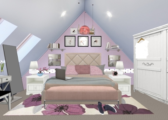 Mi habitacion ideal sencilla Design Rendering