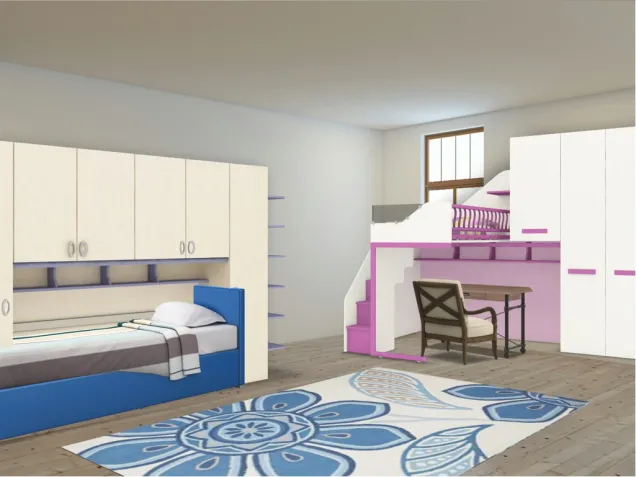 Tom Boy and Girly Girl College Dorm
