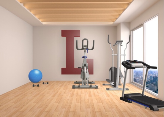 Exercise room Design Rendering