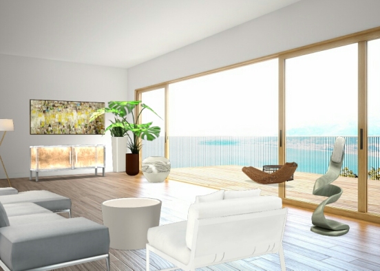 Living room on the sea2 Design Rendering