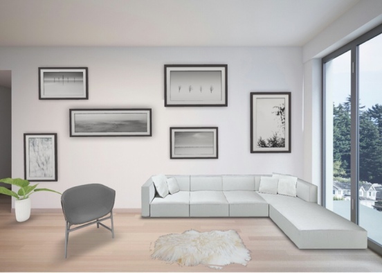 living room apartment  Design Rendering