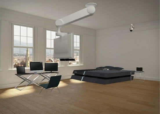 High tech bedroom  Design Rendering