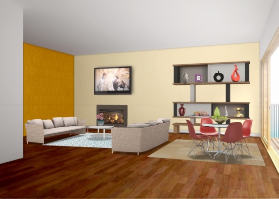 sala de estar  Design Rendering