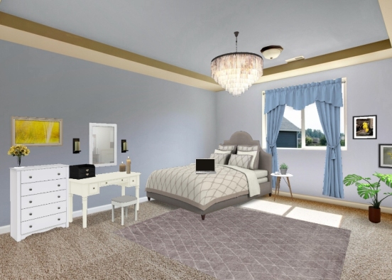 14 Yr Old Girl Bedroom Design Rendering