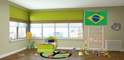 Le bazar dans la chambre du petit garcon